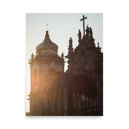 Tirage photo de Porto "Sunset over Carmo Church" - Porto - The Artistic Way