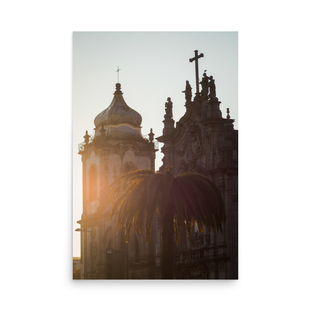 Tirage photo de Porto "Sunset over Carmo Church" - Porto - The Artistic Way