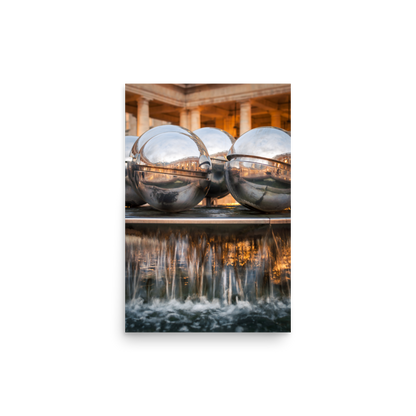 Tirage photo de Paris "Fountain Balls of the Palais Royal" - Paris - The Artistic Way