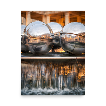 Tirage photo de Paris "Fountain Balls of the Palais Royal" - Paris - The Artistic Way
