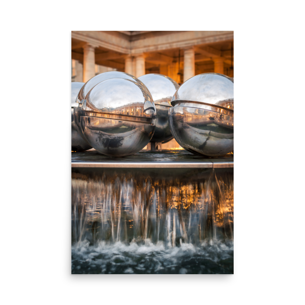 Tirage photo de Paris "Fountain Balls of the Palais Royal" - Paris - The Artistic Way