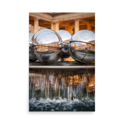 Tirage photo de Paris "Fountain Balls of the Palais Royal" - Paris - The Artistic Way