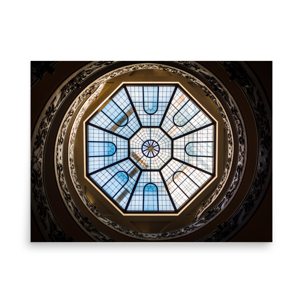 Tirage photo de Rome "Vatican Spiral Stairs" - Rome - The Artistic Way
