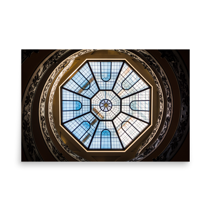 Tirage photo de Rome "Vatican Spiral Stairs" - Rome - The Artistic Way