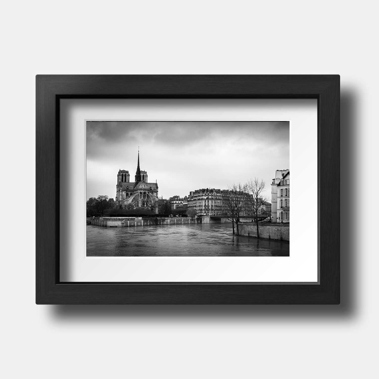 Tirage photo de Paris "Back of Notre-Dame b&w 2018" - Paris - The Artistic Way