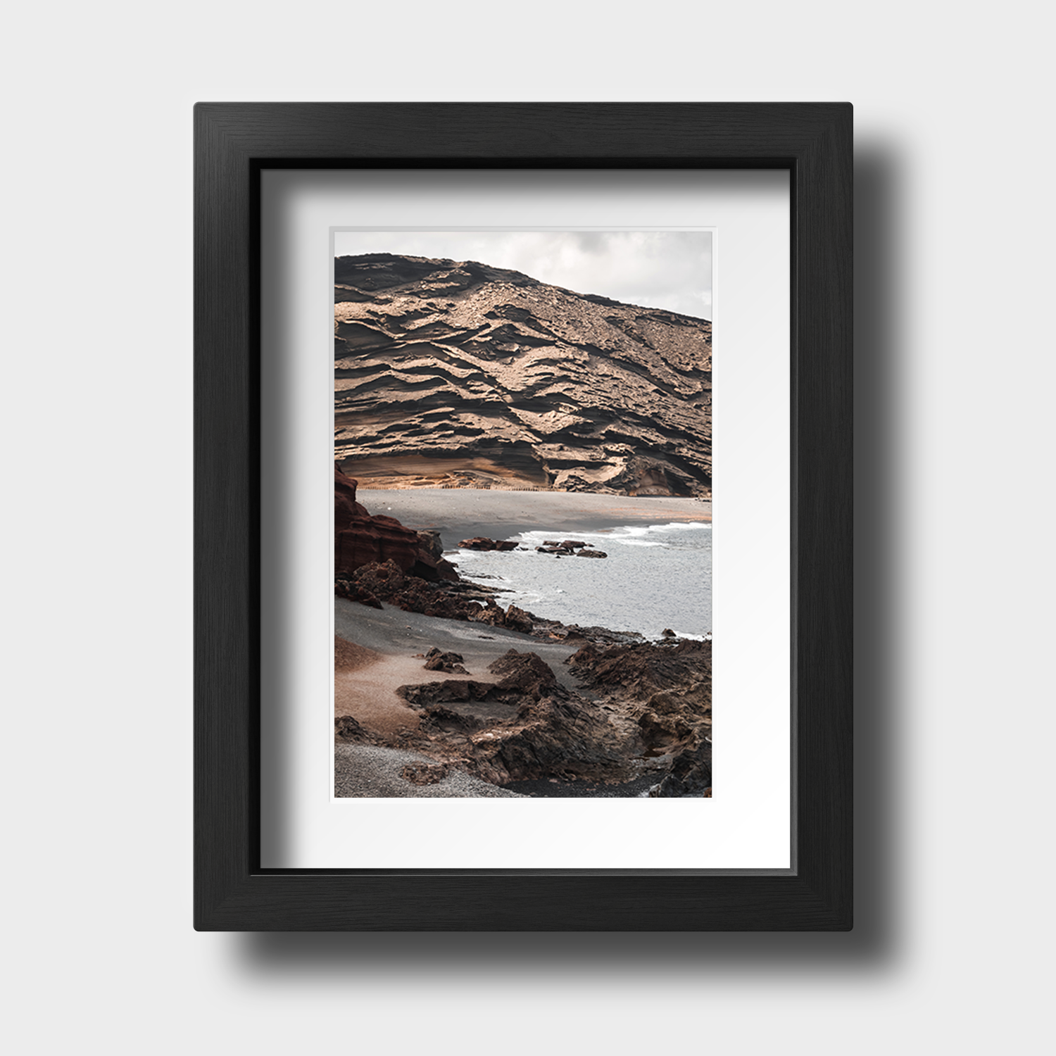 Tirage photo de Lanzarote "Cliff of El Golfo in Lanzarote" - Îles Canaries - The Artistic Way