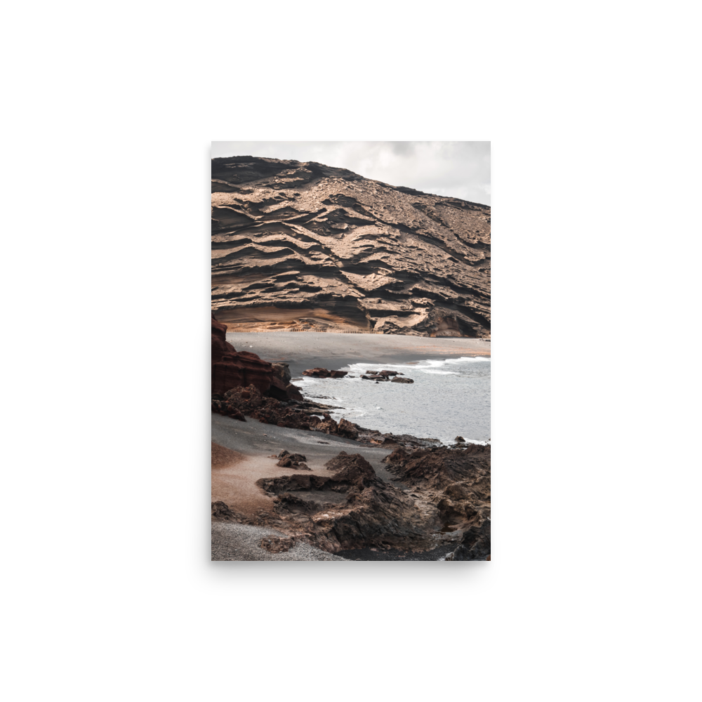 Tirage photo de Lanzarote "Cliff of El Golfo in Lanzarote" - Îles Canaries - The Artistic Way