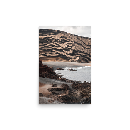 Tirage photo de Lanzarote "Cliff of El Golfo in Lanzarote" - Îles Canaries - The Artistic Way