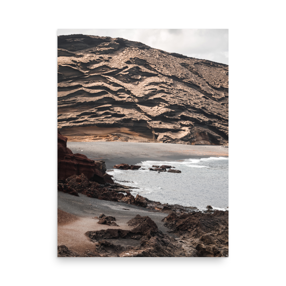 Tirage photo de Lanzarote "Cliff of El Golfo in Lanzarote" - Îles Canaries - The Artistic Way