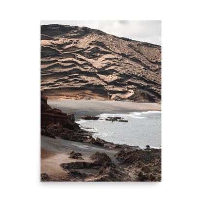 Tirage photo de Lanzarote "Cliff of El Golfo in Lanzarote" - Îles Canaries - The Artistic Way
