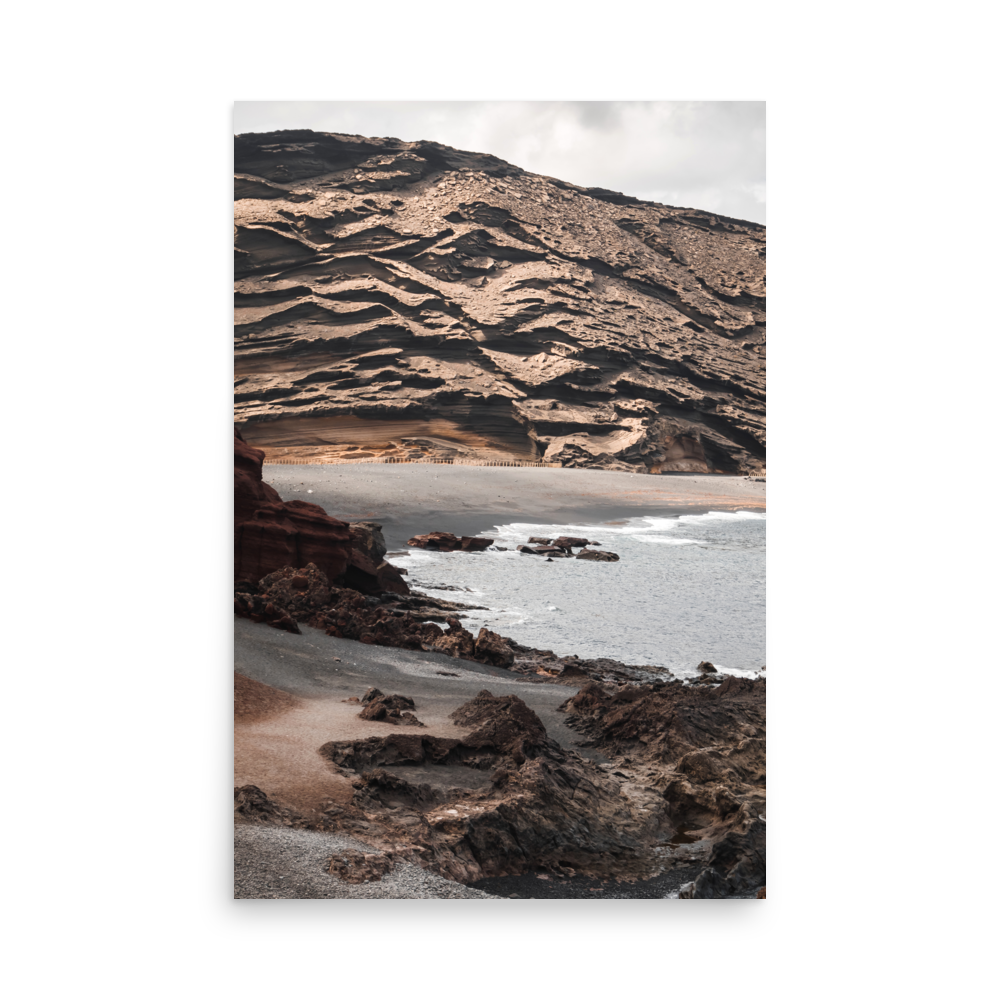 Tirage photo de Lanzarote "Cliff of El Golfo in Lanzarote" - Îles Canaries - The Artistic Way