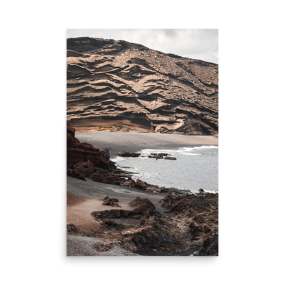 Tirage photo de Lanzarote "Cliff of El Golfo in Lanzarote" - Îles Canaries - The Artistic Way