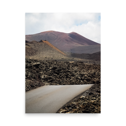 Tirage photo de Lanzarote "Road between volcanoes in Lanzarote" - Îles Canaries - The Artistic Way