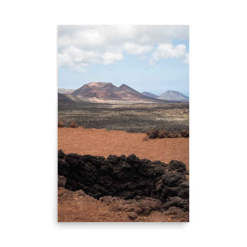 Tirage photo de Lanzarote "Timanfaya volcanos in Lanzarote" - Îles Canaries - The Artistic Way