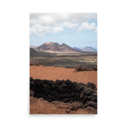 Tirage photo de Lanzarote "Timanfaya volcanos in Lanzarote" - Îles Canaries - The Artistic Way