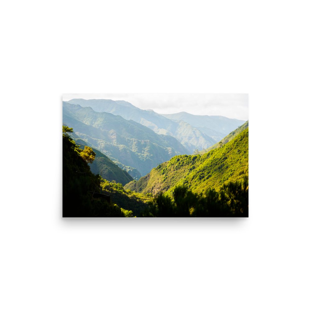 Tirage photo de Madère "Mountain layers of Madeira" - Madère - The Artistic Way