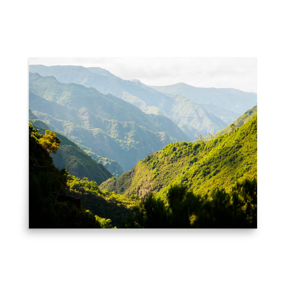 Tirage photo de Madère "Mountain layers of Madeira" - Madère - The Artistic Way
