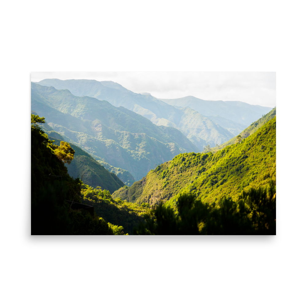 Tirage photo de Madère "Mountain layers of Madeira" - Madère - The Artistic Way