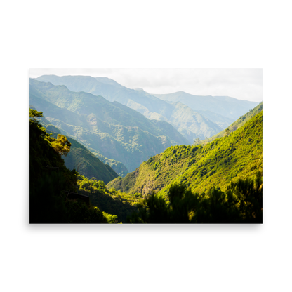 Tirage photo de Madère "Mountain layers of Madeira" - Madère - The Artistic Way