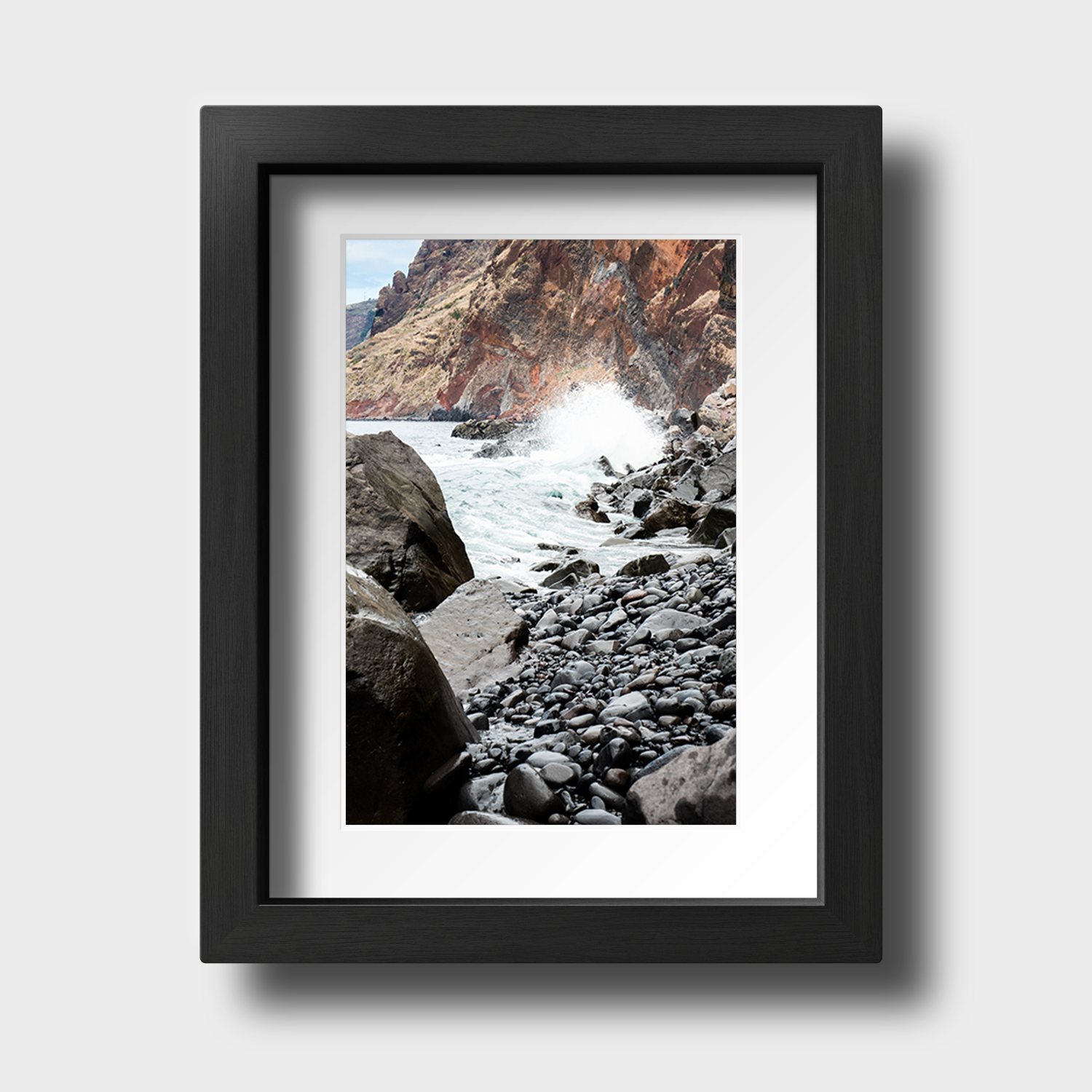 Tirage photo de Madère "Pebble Beach of Jardim Do Mar" - Madère - The Artistic Way