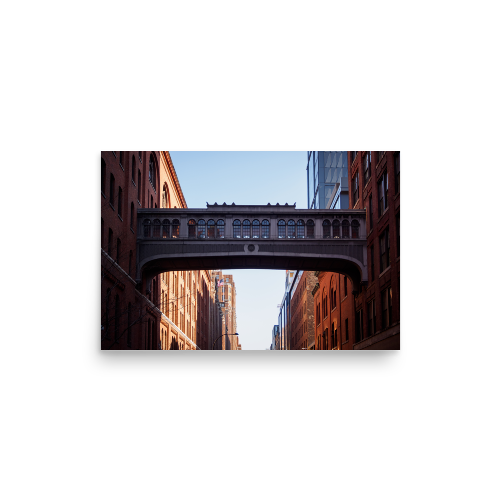 Tirage photo de New York "Aerial walkway of Chelsea Market" - NY - The Artistic Way