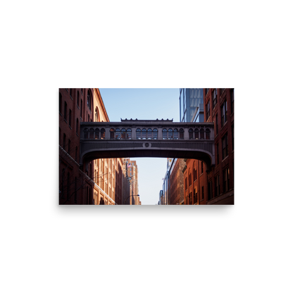 Tirage photo de New York "Aerial walkway of Chelsea Market" - NY - The Artistic Way
