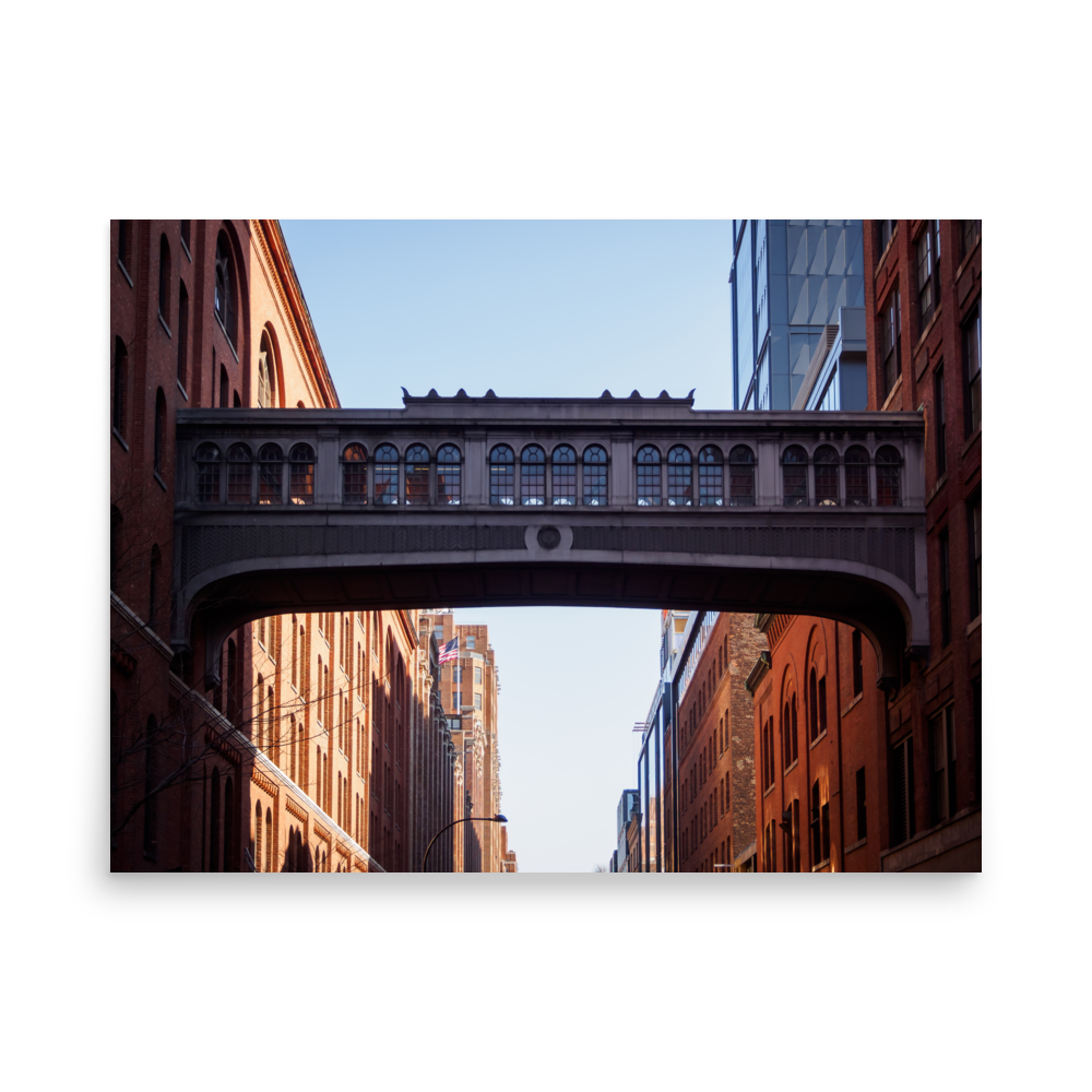 Tirage photo de New York "Aerial walkway of Chelsea Market" - NY - The Artistic Way