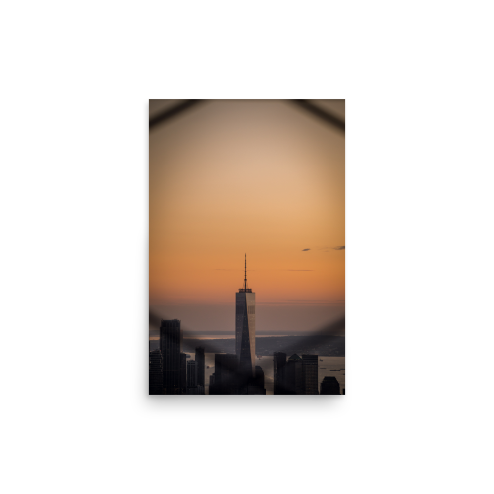 Tirage photo de New York "Sunset on the Freedom Tower" - NY - The Artistic Way