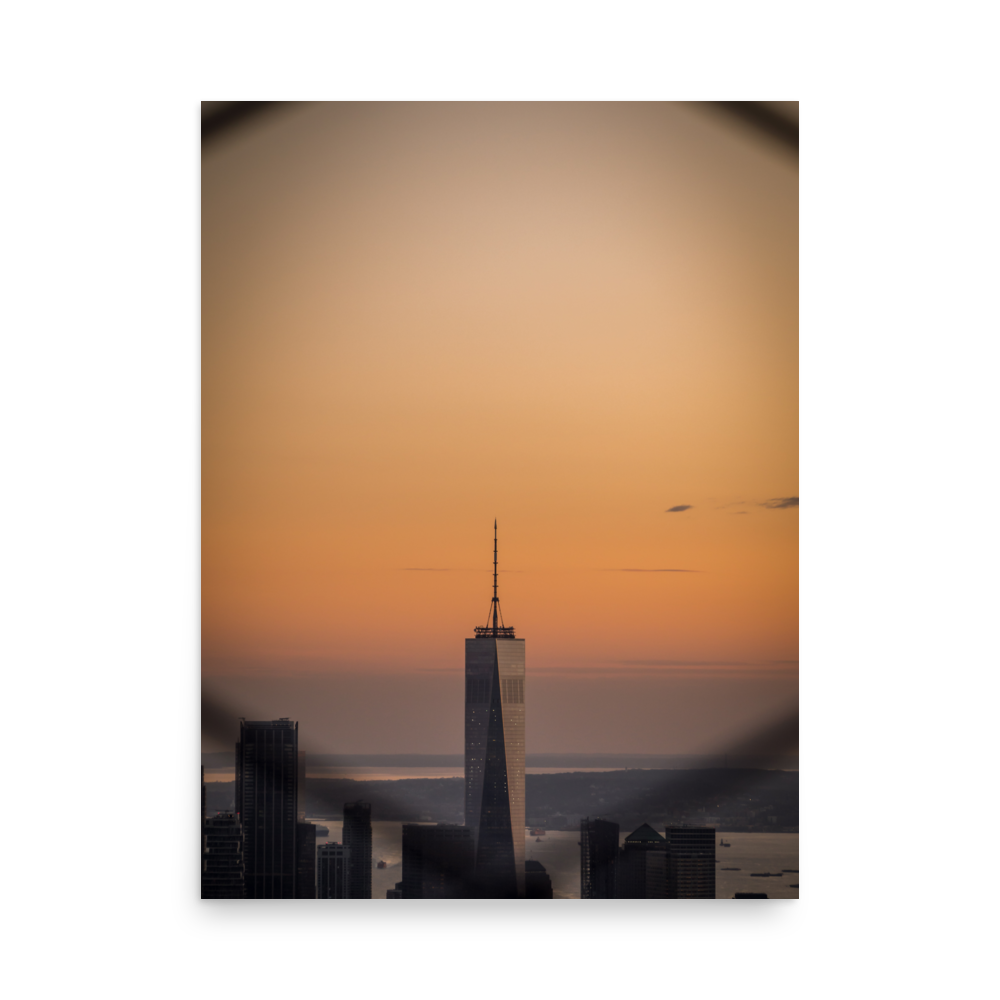 Tirage photo de New York "Sunset on the Freedom Tower" - NY - The Artistic Way
