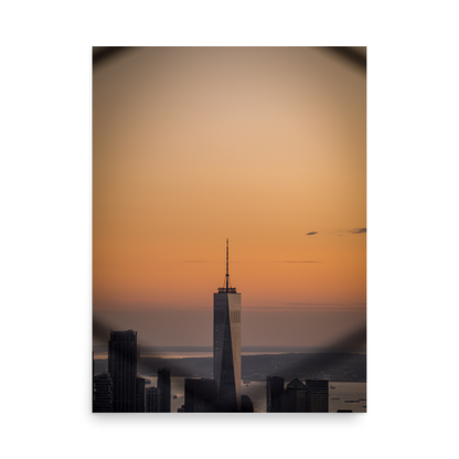 Tirage photo de New York "Sunset on the Freedom Tower" - NY - The Artistic Way