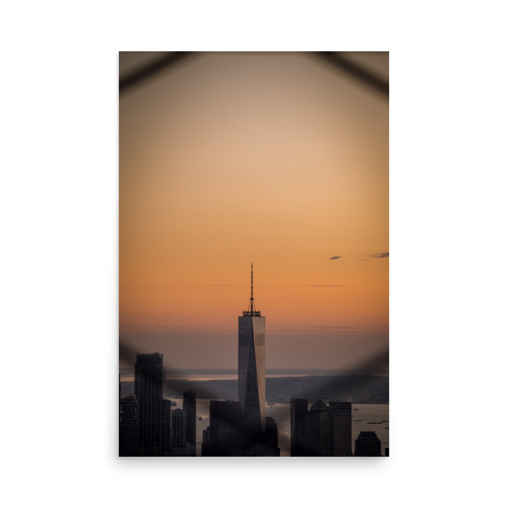 Tirage photo de New York "Sunset on the Freedom Tower" - NY - The Artistic Way