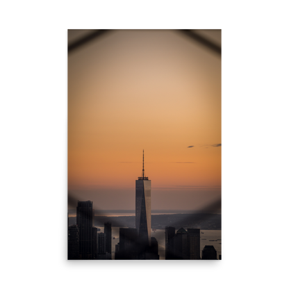 Tirage photo de New York "Sunset on the Freedom Tower" - NY - The Artistic Way