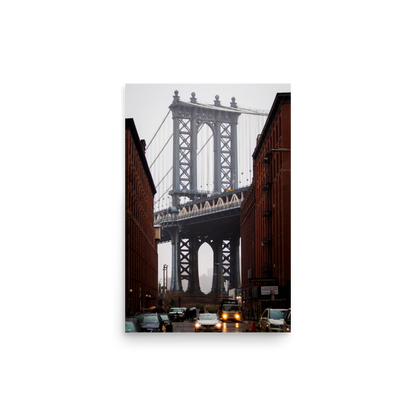 Tirage photo de New York "Rainy Dumbo" - NY - The Artistic Way