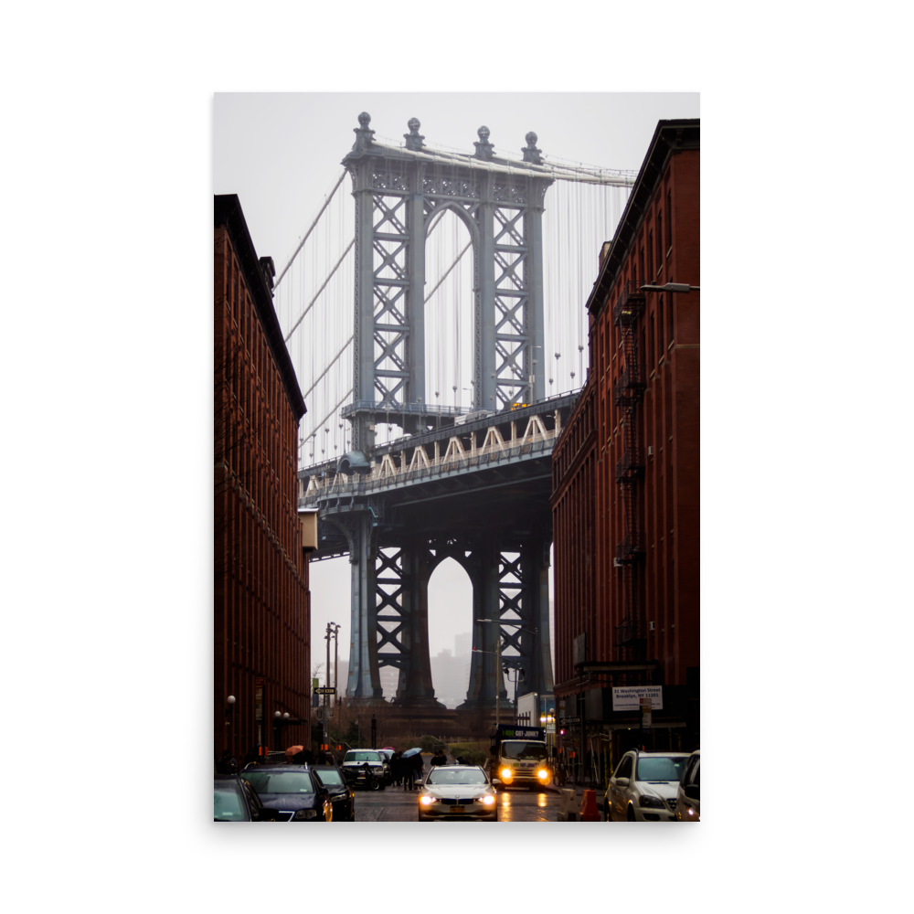 Tirage photo de New York "Rainy Dumbo" - NY - The Artistic Way