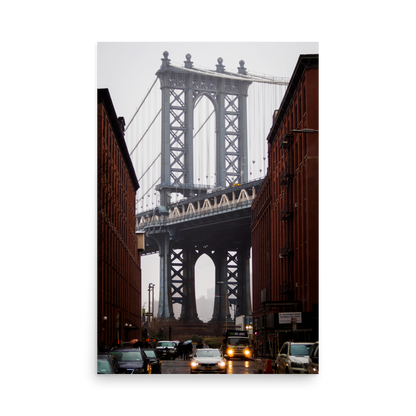 Tirage photo de New York "Rainy Dumbo" - NY - The Artistic Way