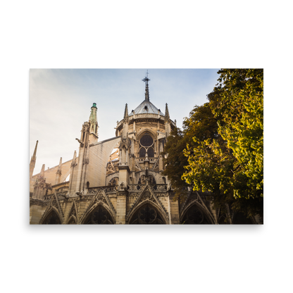 Tirage photo de Paris "Back of Notre-Dame" - Paris - The Artistic Way