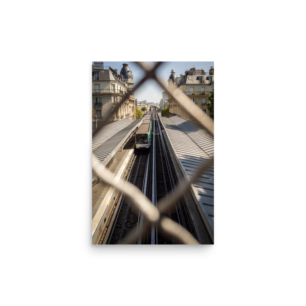 Tirage photo de Paris "Paris Aerial Metro" - Paris - The Artistic Way