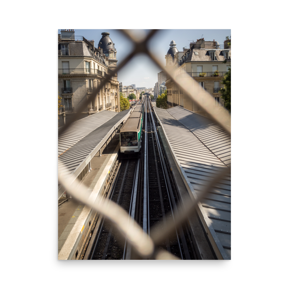 Tirage photo de Paris "Paris Aerial Metro" - Paris - The Artistic Way