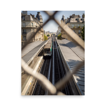Tirage photo de Paris "Paris Aerial Metro" - Paris - The Artistic Way