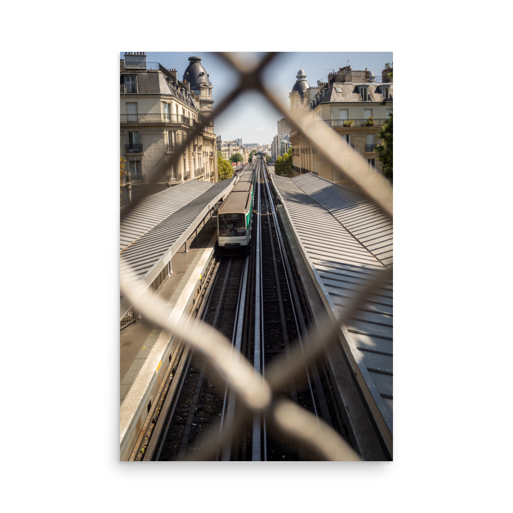 Tirage photo de Paris "Paris Aerial Metro" - Paris - The Artistic Way
