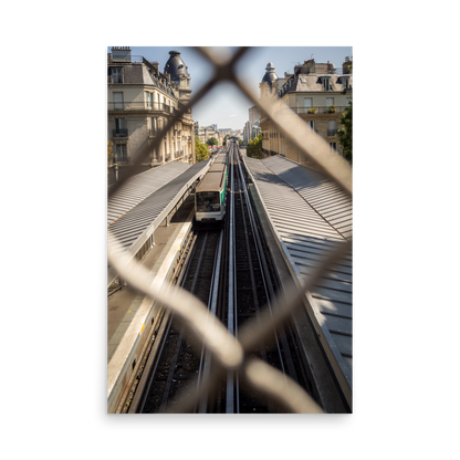 Tirage photo de Paris "Paris Aerial Metro" - Paris - The Artistic Way