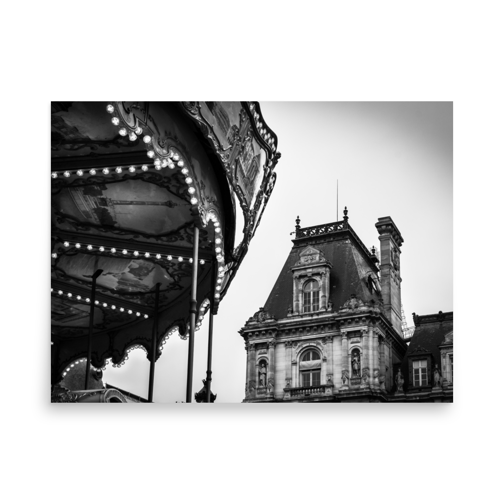 Tirage photo de Paris "Carrousel de l'Hôtel de Ville" - Paris - The Artistic Way