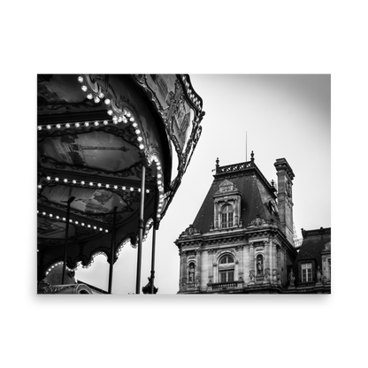 Tirage photo de Paris "Carrousel de l'Hôtel de Ville" - Paris - The Artistic Way
