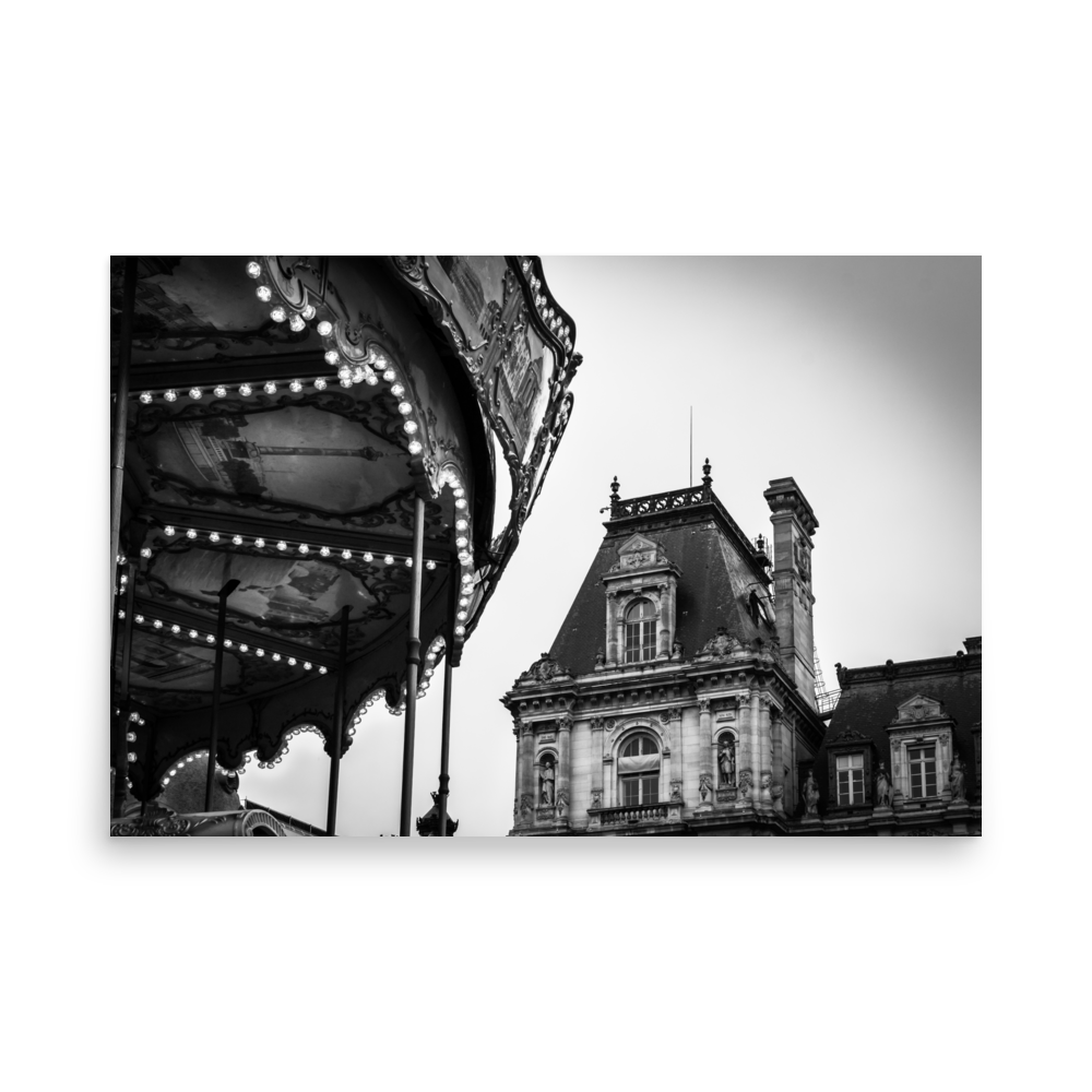 Tirage photo de Paris "Carrousel de l'Hôtel de Ville" - Paris - The Artistic Way