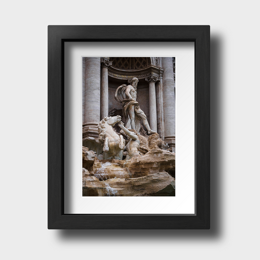 Tirage photo de Rome "Close-up of Neptune in the Trevi Fountain" - Rome - The Artistic Way