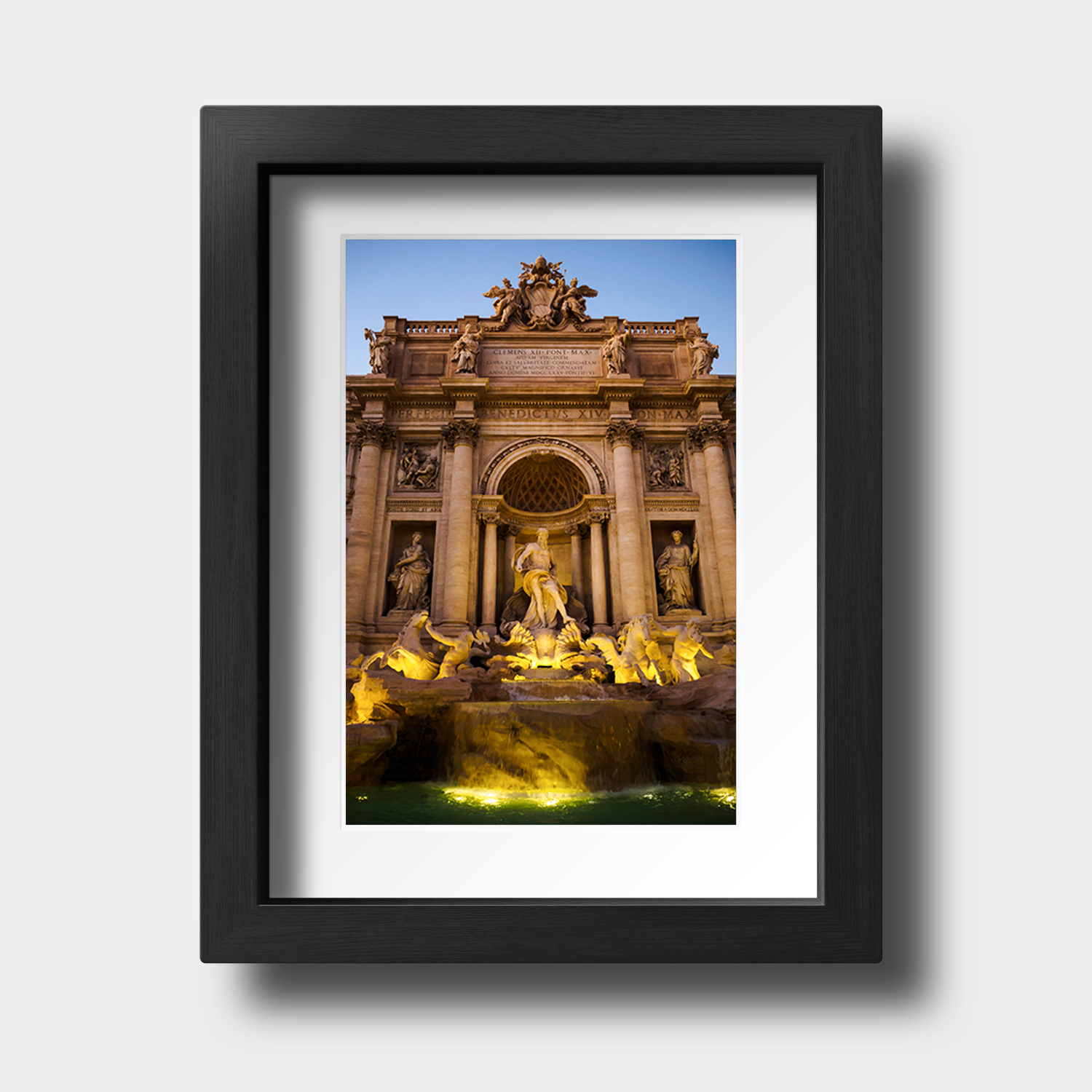 Tirage photo de Rome "Evening at the Trevi Fountain" - Rome - The Artistic Way
