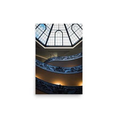 Tirage photo de Rome "L'escalier de Bramante au Vatican" - Rome - The Artistic Way