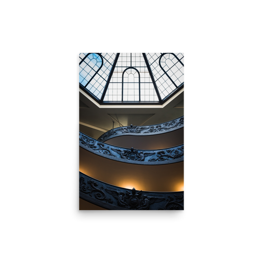 Tirage photo de Rome "L'escalier de Bramante au Vatican" - Rome - The Artistic Way