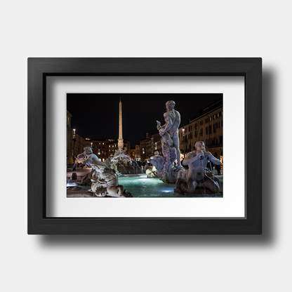 Tirage photo de Rome "Piazza Navona at Night" - Rome - The Artistic Way