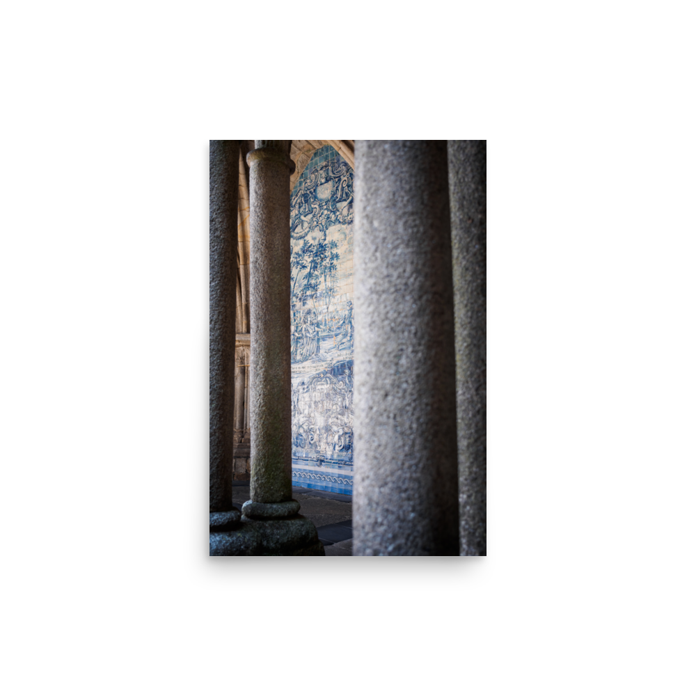 Tirage de Porto - Azulejo of the cathedral - Porto